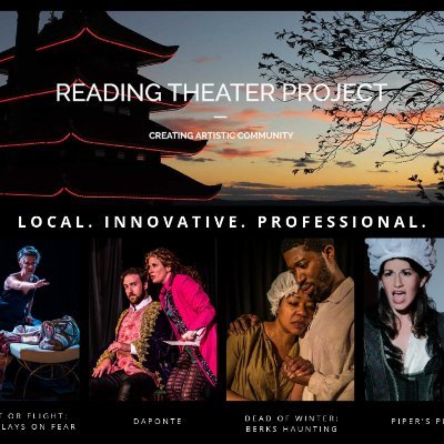 Locally-focused, professional theater company. Focused on the process, valuing collaboration and creative challenges.
Greater Reading/Berks County, PA.