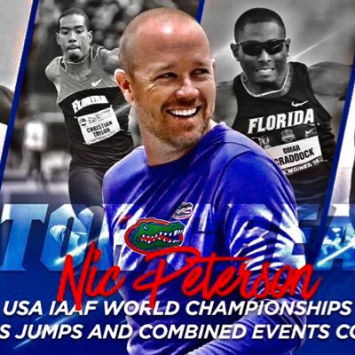 Associate Head Coach/Jumps Coach for the 12xNational Champion Florida Track and Field team. Relentlessly chasing perfection one day at a time #GatorFlightSchool
