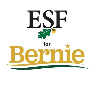 Members of SUNY College of Environmental Science and Forestry supporting Bernie Sanders for 2020 POTUS
