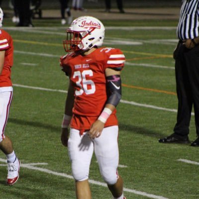 North hills football junior 5”11 190lbs outside/inside linebacker                                   Check out my highlights - https://t.co/Pj1gyhZIWC