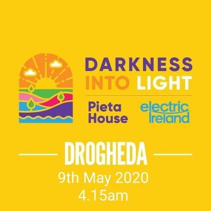 €62K was raised in 2019 when over 3000 people completed Darkness into Light in Drogheda.Join us on 9th May 2020 at 4.15 when we do it all over again.
