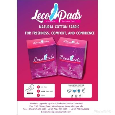 CEO 
 LECO PADS AND HOME CARE. (We manufacture reusable sanitary pads,unbs certified.)
LECO HOME CARE FOUNDATION.