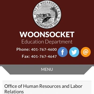 WEDHROffice's profile picture. Woonsocket Education Department Office of Human Resources & Labor Relations #k12talent #rischools #teachersleadri #children1st