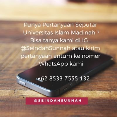 MusaJundana's profile picture. Pondok Imam Bukhari Solo | Universitas Islam Madinah | PPMI Madinah | @SeindahSunnah | WA : +62 8528 33322 39