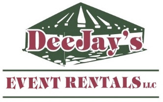 DeeJay's Event Rentals LLC offers top rate tents, tables/chairs, linens, dishes, audio/visual, inflatables/games, wedding accessories and much much more.