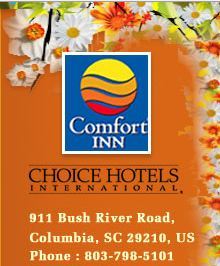 ComfortInnSC361's profile picture. 911 Bush River Road
Columbia, SC 29210
803-798-5101
Whether traveling for business or pleasure, make the Comfort Inn of Columbia SC your home away from home.