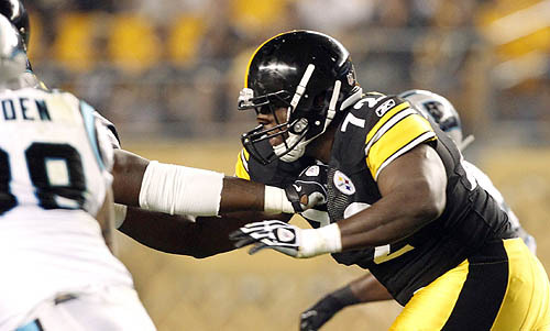 I play NFL Football for Pittsburgh Steelers #72. I love the Lord, my family, and FOOTBALLLLLL!!!! yeah