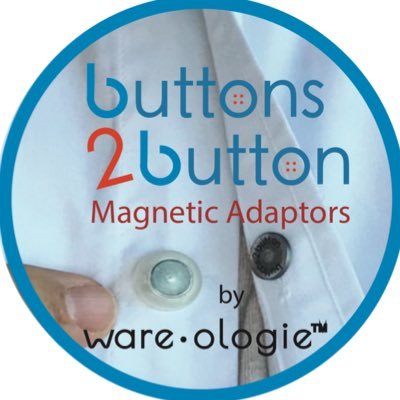 Buttons2Button Magnetic Adaptor Set : easy to secure magnetic buttons