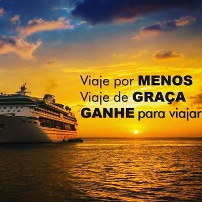 Fazemos parte do maior Clube de Viagens de Cruzeiros maritimos do Mundo!!!
Informações no whats 047 997749023