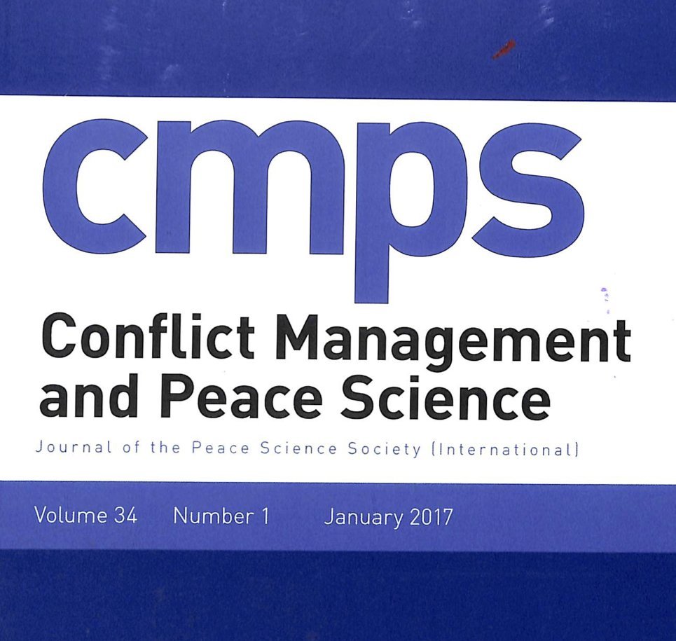 Official Account for Conflict Management and Peace Science, the journal of the Peace Science Society (International) and “a journal that won’t kill your buzz”