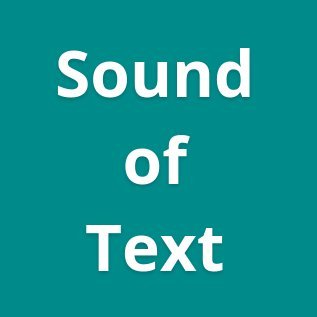 Soud of text