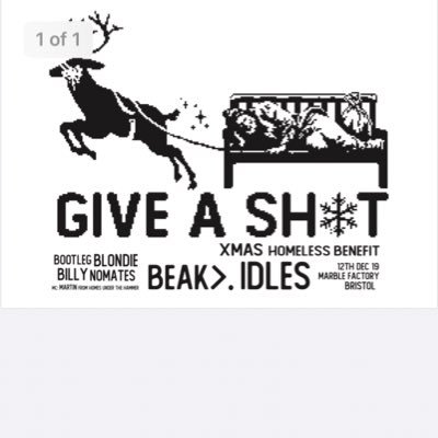 Raising vital £s and awareness for four incredible local homelessness charities since 2018. Dec 12, Marble Factory. Come and give a shit too.