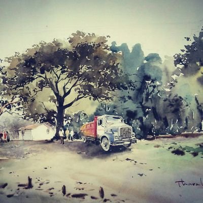 I'm a watercolor painter in Sri Lanka.