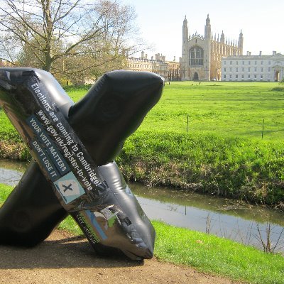 We run voter registration and elections for Cambridge City Council. This account is not monitored for queries, please email: elections@cambridge.gov.uk
