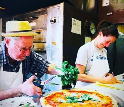 Family run pizzeria since 1965. My dad, Domenico, is 82 & continues to work hard every day!