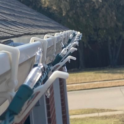 PREORDER NOW - Self attaching gutter clips for the exterior of your home. A safe, simple way to decorate without climbing a ladder. PATENT NUMBER US 10,604,935