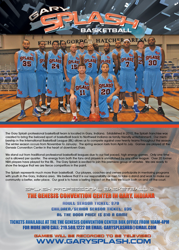 Gary's own professional basketball team!
Come and Support us!
http://t.co/pPuj9O6qVr