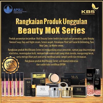 MoX Beauty and Health Series adalah seri perawatan kecantikan dan kesehatan berkualitas PREMIUM mengandung 100% herbal alami aman dan bersertifikasi BPOM