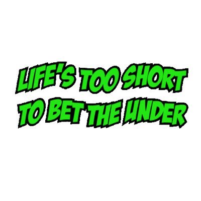 Betting unders in sports are always the best bet on the board. Fade the public money. Ride this unders journey with me and we all eat! DOCUMENTED YTD: 1-1-0