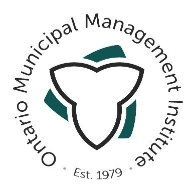 The Ontario Municipal Management Institute est. 1979; achievement recognition, career development and accreditation. Not-for-profit. #CMM