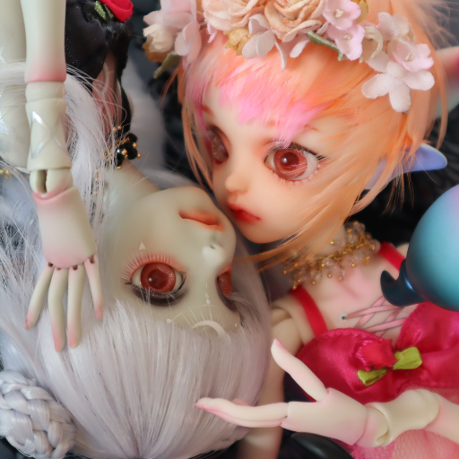 クティラシリダ ドールお迎えバースト芸人 生足 6本足 魅惑のマーメイド 今日は人魚の日 人魚さんウィッグ 後ろはこんな風になってますよ いやー編み込み可愛いしキラキラだしヒトデや鱗が散っててめちゃかわゆめかわなんですよ