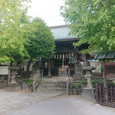 葛飾区東四つ木鎮座　白髭神社　御祭神は猿田彦命・大己貴命・建御名方命　導きの神様　（旧称　客人大権現の御利益は商売繁盛・諸人愛敬・技芸上達・夫婦和合）