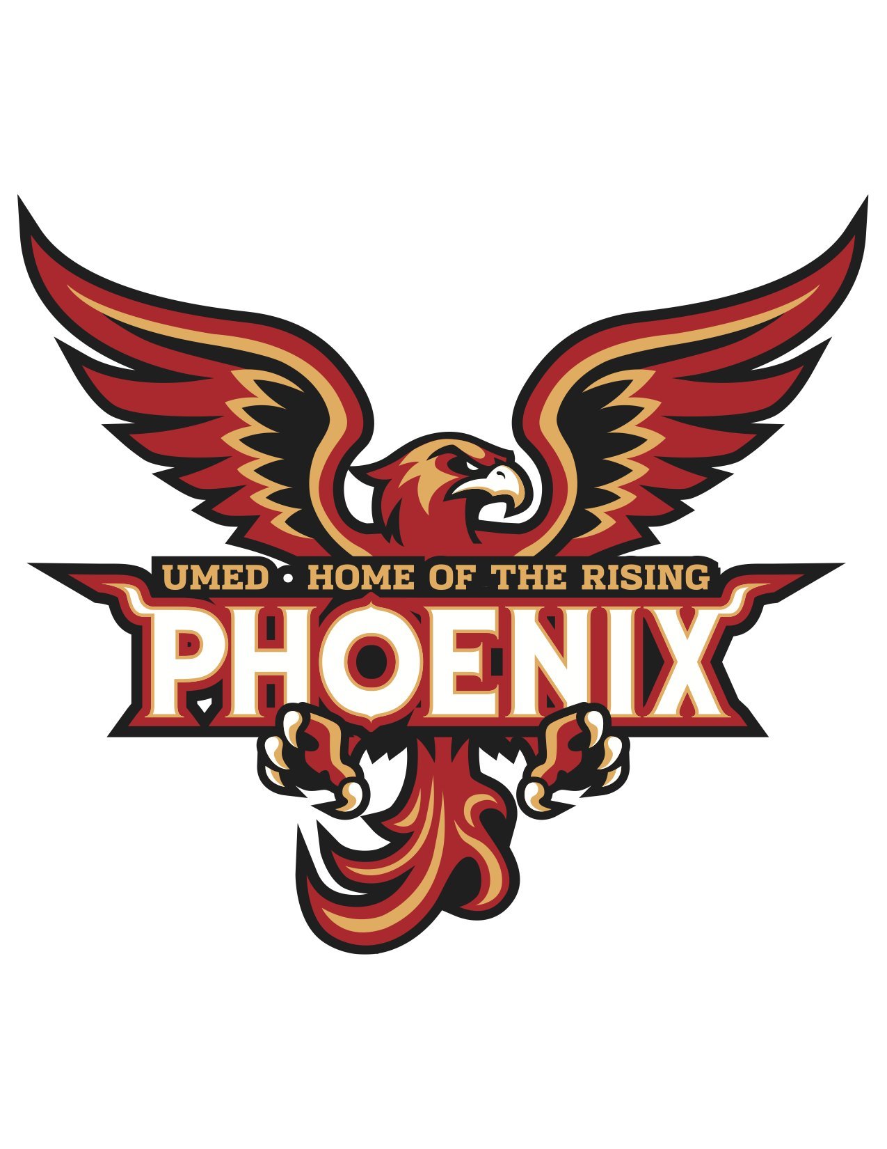We are a new magnet high school that focuses on Sports Medicine and Animal Sciences. Our nickname is UMED & our mascot is a Phoenix.