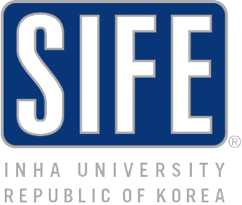 인하대학교 SIFE.
Students In Free Enterprise는 세상을 긍정적으로 변화시키는 국제 비영리 대학생 연합 단체입니다.
A head for business, A heart for the world! 
사회적기업,대학생,NGO,비즈니스,환경,지속가능,커뮤니티