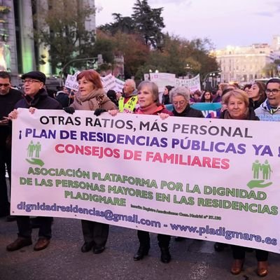 Asociación de familiares de residentes y trabajadores en Residencias de Mayores,objetivo defender la calidad y el trato digno de nuestros mayores.