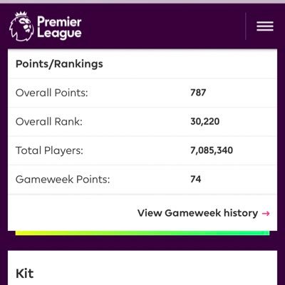FPL enthusiast, want to break into the top 10k all help welcome! #saynotoracism