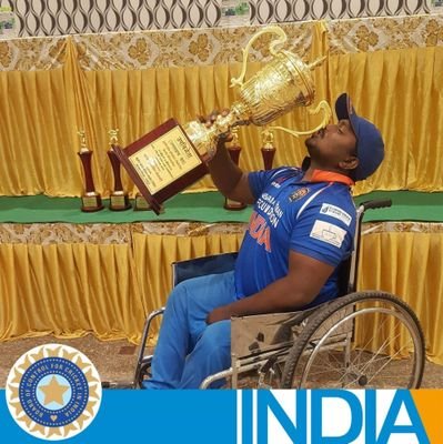 Vinoth babu y. from Chennai Tamil Nadu. INDIAN WHEELCHAIR CRICKET PLAYER. International cricket player