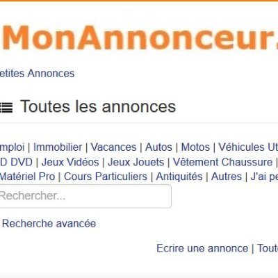 Site de petites annonces ...