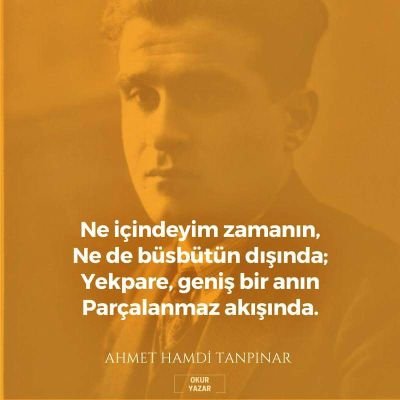Ahmet Hamdi Tanpınar Hayran Sayfası.
