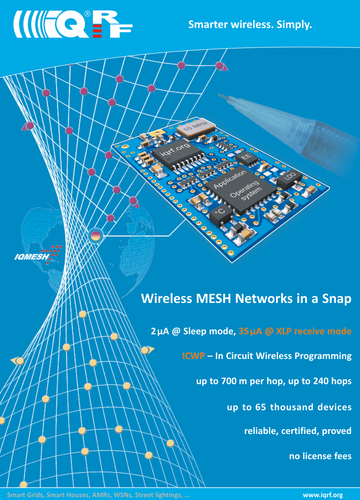 Wireless communication in a mesh topology, up to 240 hops, many square kms coverage, bidirectional and secure, low power, locally autonomous and much more.
