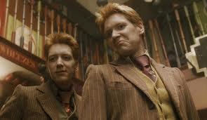 Owners of Weasley's Wizarding Wheezes and trouble makers extraordinaire.