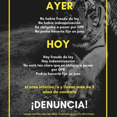 Interino de la administración educativa desde hace más de dos décadas. Hastiado de tanto abandono.Azote de sindicalistos y adminisTRAICIONES. Sé valiente. Actúa