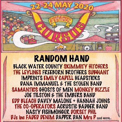 Small festival with a big line-up in the beautiful Dorset countryside! Family and dog friendly, live-in vehicles welcome. Late May bank holiday - come join us!