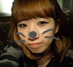 22years/ blood type O/ fashoin stylist major/ bouncy personality/ music/ movie/ shopping/