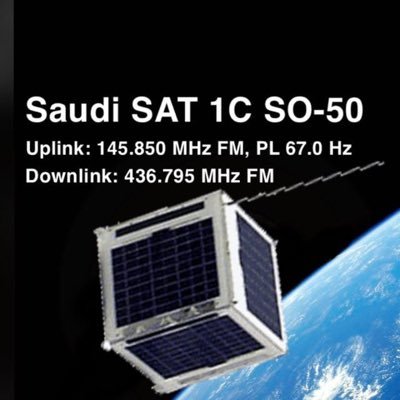 #SO_50 🛰 is a Saudi Amateur Radio Satellite launched on 20 Dec 2002 by KACST. This group is interested in following up on SO-50 activities. Managed by @HZ1DG