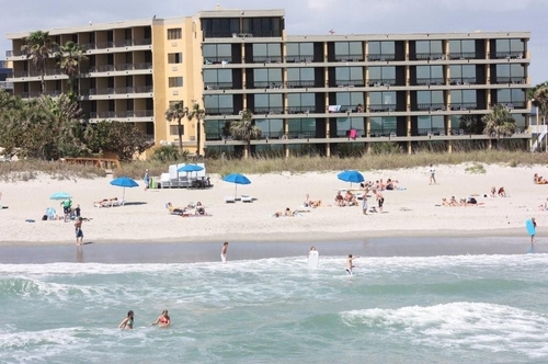 Our beautiful, oceanfront hotel is located directly on Beautiful Cocoa Beach, next  to the Historic Cocoa Beach Pier.  Check us out: http://t.co/keXj89p1mg