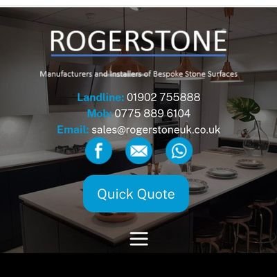 Rogerstone are experts in laser templateing. manufacturing  and installations of bespoke work surfaces . dekton .silestone. corian .quartz .