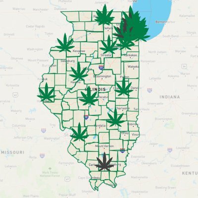https://t.co/zsbt5Ng28j is an ad-free interactive web app built to help YOU discover cannabis dispensaries licensed to sell recreational 🌱 in IL