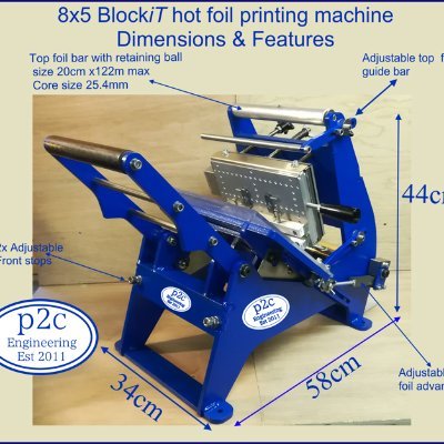 hf8x5digital's profile picture. Manufactures and supplier of 8x5 blockit hot foil printing machine, Prints onto most flat items Paper, Invitation card, Leather, Wood, Plastic,.. see website!