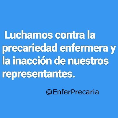 Nos hemos unido diferentes personas y asociaciones de varias partes de España por un objetivo en común: luchar contra la precariedad en la Enfermería💪