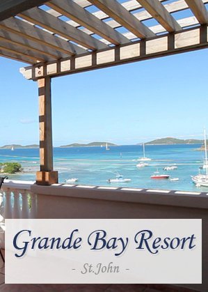 The Grande Bay Resort is situated hillside overlooking Cruz Bay on St. John in the US Virgin Islands. For more info call: (866) 983-2544