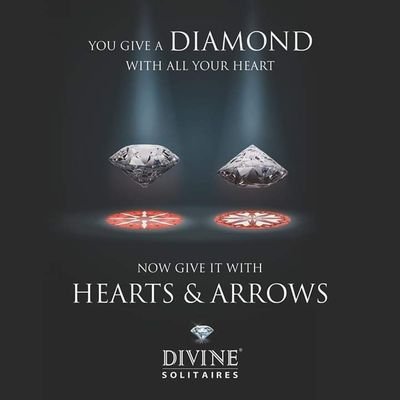 It's a hearts and arrows solitaire. It's one of the world's most magnificent natural diamonds. It belongs to the top 1% of the world's diamonds.