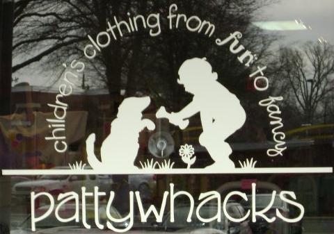 Pattywhacks...Children's Clothing from Fun to Fancy...We carry high end children's attire and speciality gifts.  Visit us at Saltbox Village, Cary, NC!