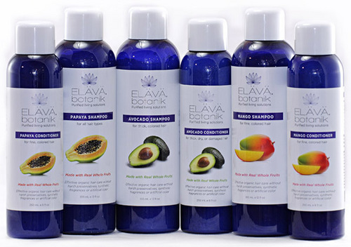 ELAVA is the only hair care in the world made entirely with 100% natural organic fruit.