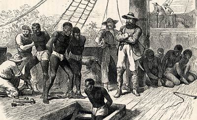 The slave trade was a terrible thing it turned innocent people in to slaves. Most of the people died on the way over to America, The space was only 3 feet high.