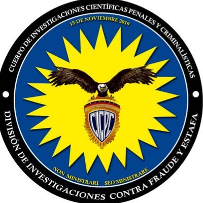 CUENTA OFICIAL DE LA DIVISIÓN DE INVESTIGACIONES CONTRA FRAUDE Y ESTAFA, ubicada en la Av urdaneta, piso 7, Caracas.